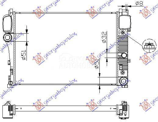 HLADNJAK MOTORA (AUTO) (64x44x