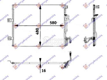 HLADNJAK KLIME BENZIN/DIZEL (5 za Mercedes Benz S Klasa od 2005. do 2013. god.
