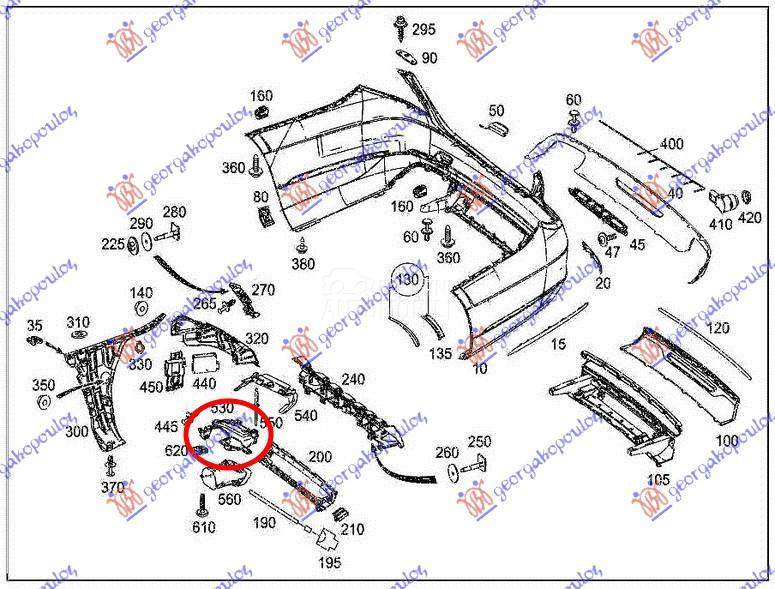 NOSAC ZADNJEG BRANIKA PLASTICN