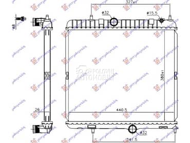 HLADNJAK MOTORA 2.0 Hdi... za Citroen DS5 za 2015. god.