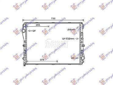 HLADNJAK MOTORA BENZIN/DIZEL ( za Mercedes Benz V Klasa od 2020. do 2025. god.
