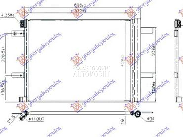 HLADNJAK KLIME 1.2 THP... za Opel Combo za 2018. god.