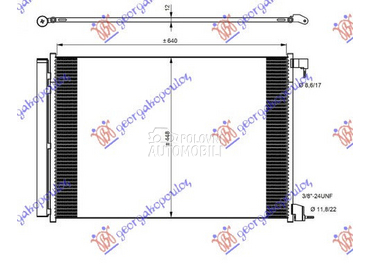 HLADNJAK KLIME BENZIN/DIZEL (6 za Mercedes Benz C Klasa od 2015. do 2018. god.