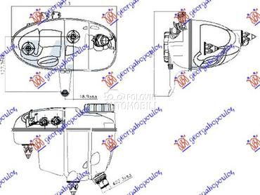 POSUDA ZA ANTIFRIZ (2 IZLAZNE za Mercedes Benz S Klasa od 2017. do 2020. god.