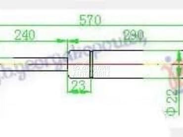 AMORTIZER GEPEK VRATA 660... za Volkswagen Ostalo od 1991. do 1996. god.