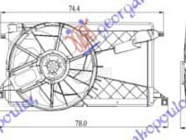 VENTILATOR KOMPLET... za Mazda 3 od 2004. do 2008. god.