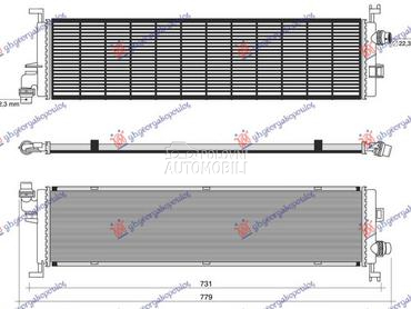 HLADNJAK MOTORA DODATNI 3.0/4. za Mercedes Benz S Klasa od 2020. do 2025. god.