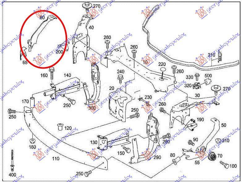 NOSAC FARA SPOLJASNJI VERTIKAL