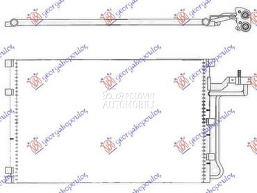 HLADNJAK KLIME 2.4i 20V... za Volvo S40 od 2007. do 2012. god.