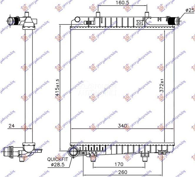 HLADNJAK MOTORA 1.2 VTi BENZIN