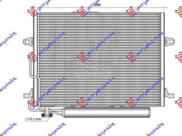 HLADNJAK KLIME 3.5/5.5 BENZIN za Mercedes Benz CLS Klasa od 2008. do 2010. god.