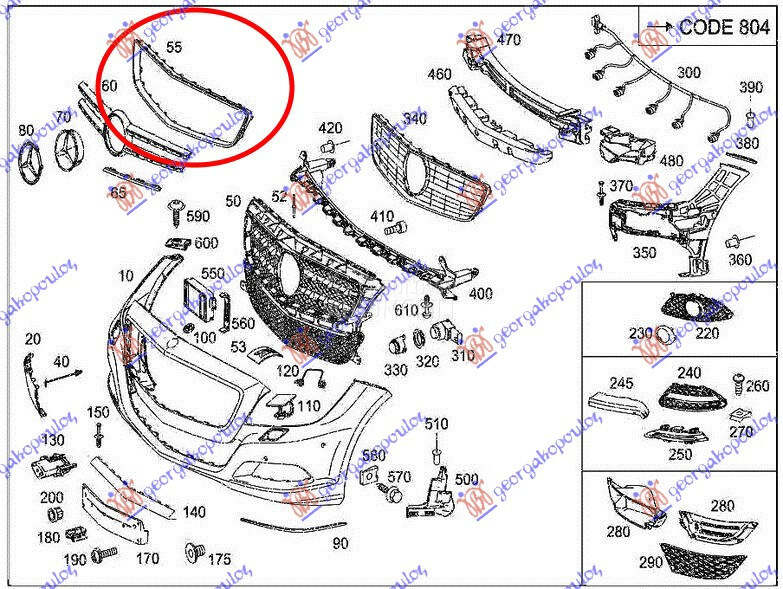 OKVIR PVC MASKE HROM