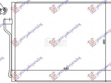 HLADNJAK KLIME BENZIN (... za BMW Serija 5 od 2010. do 2013. god.
