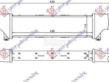 HLADNJAK INTERKULERA... za Mercedes Benz CLK Klasa od 1997. do 2002. god.