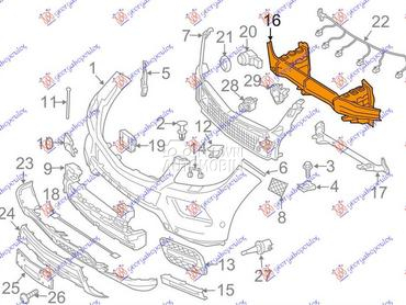 SINA PREDNJEG BRANIKA (OFF ROA za Mercedes Benz ML Klasa od 2011. do 2025. god.