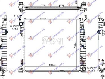 HLADNJAK MOTORA ZA SVE MODELE za Mercedes Benz GL Klasa od 2012. do 2015. god.