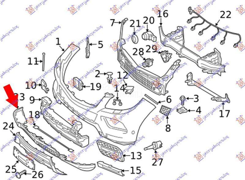 SPOJLER PREDNJEG BRANIKA SA RE