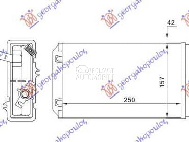 GREJAC KABINE (246x157) za Fiat Tipo od 1993. do 1995. god.