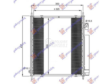 HLADNJAK KLIME za Honda Jazz od 2001. do 2008. god.