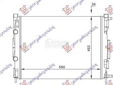 HLADNJAK MOTORA... za Renault Megane od 2002. do 2005. god.