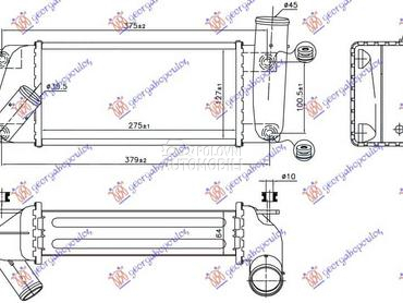 HLADNJAK INTERKULERA 1.4... za Toyota Auris od 2012. do 2015. god.