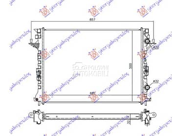 HLADNJAK MOTORA 2.0 DCi /... za Renault Espace od 2003. do 2012. god.