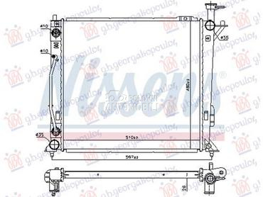 HLADNJAK MOTORA za Hyundai Santa Fe od 2016. do 2018. god.