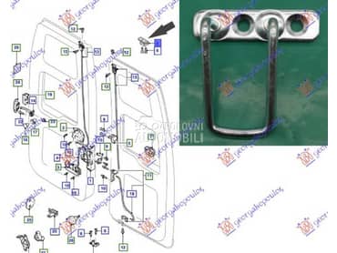 BRAVA GEPEK VRATA GORNJA Levo za Ford Transit Connect od 2006. do 2013. god.
