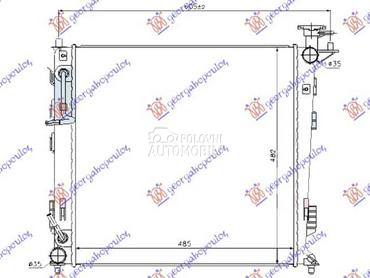 HLADNJAK MOTORA 2.0 CRDi... za Kia Sportage od 2014. do 2015. god.