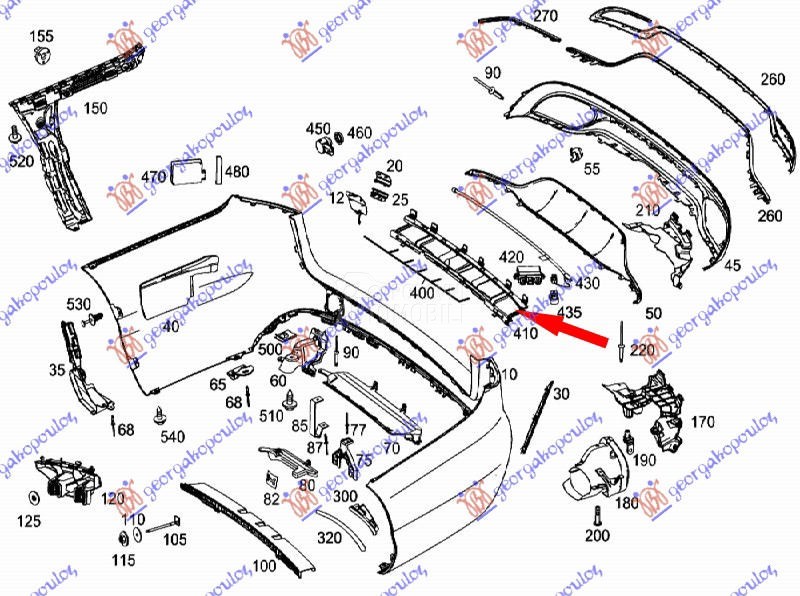 NOSAC ZADNJEG BRANIKA (AMG-LIN