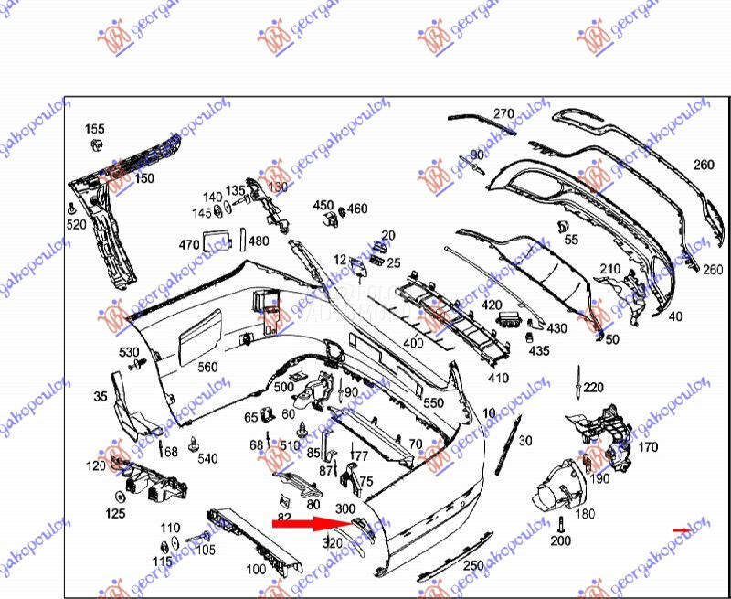 NOSAC ZADNJEG BRANIKA (AMG-LIN