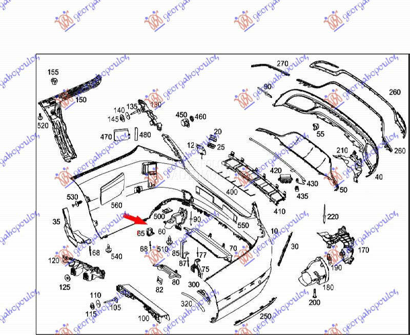 NOSAC ZADNJEG BRANIKA (AMG-LIN