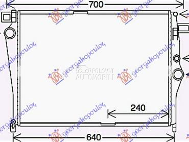 HLADNJAK MOTORA 1.6 (C180/200 za Mercedes Benz C Klasa od 2015. do 2018. god.