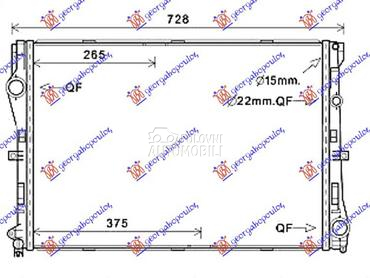 HLADNJAK MOTORA BENZIN/DIZEL ( za Mercedes Benz C Klasa od 2015. do 2018. god.