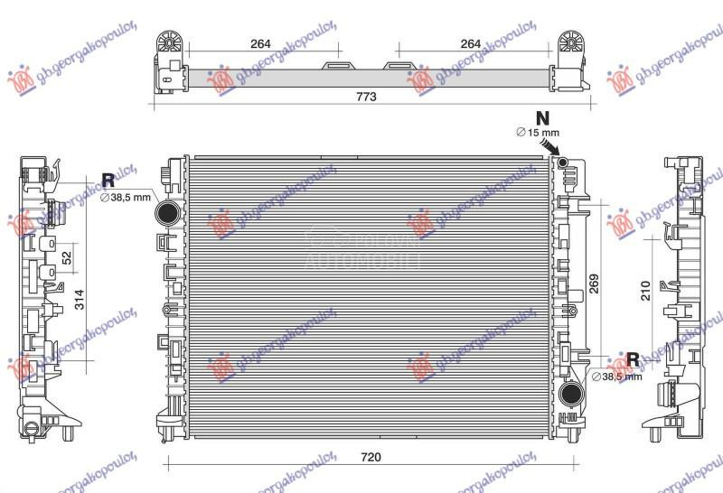 HLADNJAK MOTORA 4.0 BENZIN (MA
