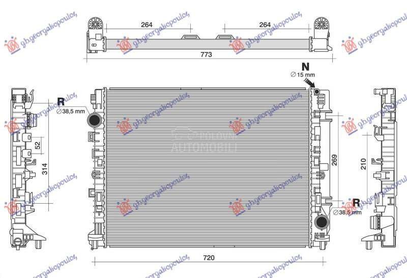 HLADNJAK MOTORA 4.0 BENZIN (MA