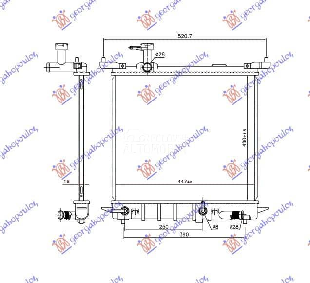 HLADNJAK MOTORA 1.2 12V BENZIN