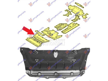 ZASTITA MOTORA ZADNJA... za BMW Serija 6 od 2017. do 2020. god.