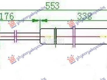 AMORTIZER GEPEK VRATA 5... za Ford Mondeo od 2007. do 2011. god.