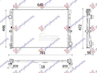 HLADNJAK MOTORA 1.5/2.0 BENZIN za Mercedes Benz C Klasa od 2018. do 2021. god.