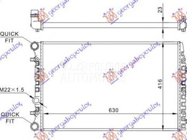 HLADNJAK MOTORA ZA SVE... za Škoda Roomster od 2006. do 2010. god.