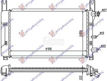 HLADNJAK MOTORA 1.0 /1.1/1.3 za Ford Fiesta od 1990. do 1995. god.