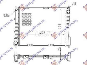HLADNJAK MOTORA 1.5 DIZEL (/-) za Renault Clio od 2009. do 2013. god.