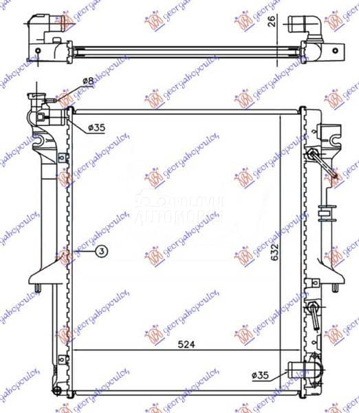 HLADNJAK MOTORA 2.5 T.D