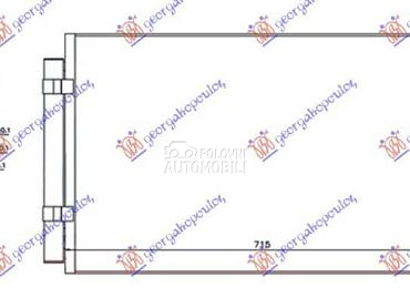 HLADNJAK KLIME 2.4 16V GDI... za Hyundai Santa Fe od 2012. do 2016. god.