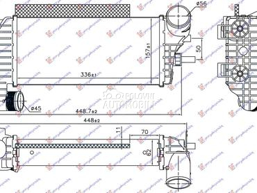 HLADNJAK INTERKULERA... za Ford Focus od 2011. do 2014. god.