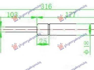 AMORTIZER HAUBE 380 njutna za BMW Serija 3 od 2003. do 2006. god.