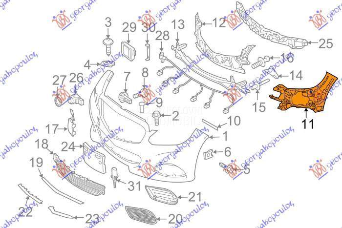 NOSAC PREDNJEG BRANIKA BOCNI P