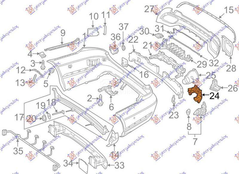 NOSAC ZADNJEG BRANIKA PLASTICN