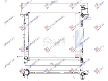 HLADNJAK MOTORA 2.2 CRDi DIZEL za Kia Sorento od 2014. do 2017. god.